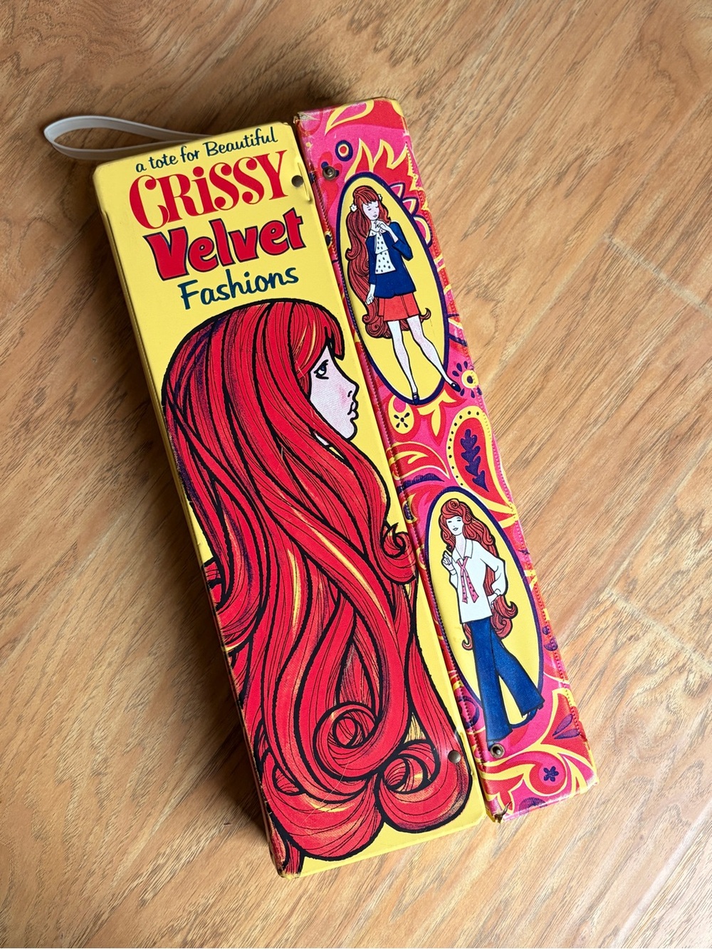 Vintage 1970’s Crissy Velvet Fashions Doll Case Tote Ideal Toy Corp